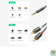 Cáp âm thanh 3,5mm ra 2 đầu RCA dài 1m Ugreen 60240