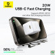 Cốc sạc Baseus Palm Fast Charger 1C 20W US Moon White P10111603213-00