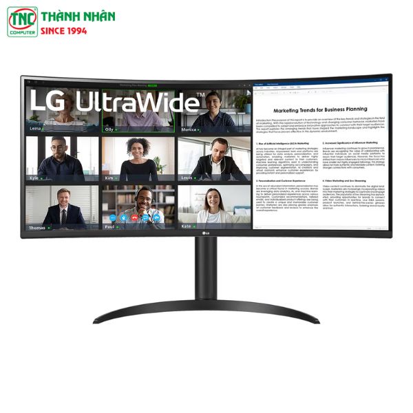 Màn hình LCD LG UltraWide 34WR55QC-B.ATV (34 inch/ 3440 x 1440/ 300 cd/m2/ 5ms/ 100Hz/ Curved)