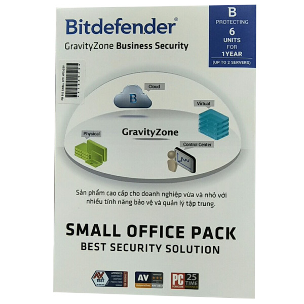 Phần mềm diệt Virus Bitdefender Small Office 2 Server + 4PCs