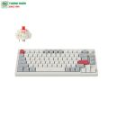 Bàn phím cơ Gaming không dây Keychron Q1M-P1S Q1 Max Swappable RGB Red Switch Side-Printed Keycaps Knob Version Shell White