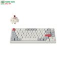 Bàn phím cơ Gaming không dây Keychron Q1M-P3S Q1 Max Swappable RGB Brown Switch Side-Printed Keycaps Knob Version Shell White