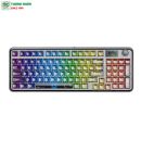 Bàn phím Gaming không dây 3 mode AULA F-NB98 màu Đen Trong suốt