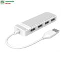 Bộ chia USB Hub 4 cổng USB 2.0 ORICO FL02-WH màu Trắng