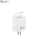 Bộ sạc nhanh kèm cáp dây rút USAMS 20W GaN CC235TC02