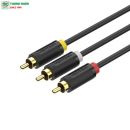 Cáp loa Vention 3RCA Male to 3RCA Male màu Đen dài 1.5m BCA-BG