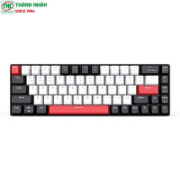 Bàn phím cơ Gaming không dây EK368L Black-White Red Switch