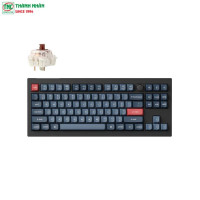 Bàn phím cơ không dây Keychron V1M-D3 V1 Max Swappable RGB Backlight Brown Switch Carbon Black