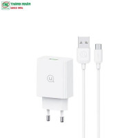 Bộ củ sạc nhanh kèm cáp Micro USB USAMS 18W CC83TC01