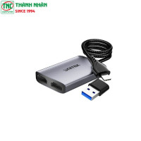 Cáp chuyển đổi USB-C/USB-A sang 2 cổng HDMI Unitek V1427A01