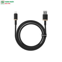 Cáp sạc nhanh Baseus Dura USB to Lightning 2.4A dài 2m Gold + Black LVE094-IP-2GL