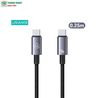 Cáp sạc USAMS Type-C To Type-C 60W 0.25m SJ678USB01