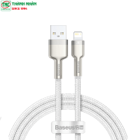 Cáp sạc nhanh USB to Lightning 2.4A dài 1m Baseus Cafule CALJK-A02 White