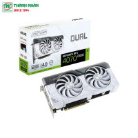 Card Màn Hình Asus Dual GeForce RTX 4070 SUPER White Edition 12GB GDDR6X (DUAL-RTX4070S-12G-WHITE)