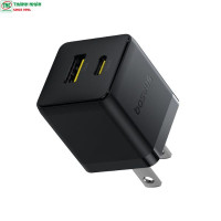 Cốc sạc nhanh Baseus Palm Fast Charger C+U 20W US Black ...