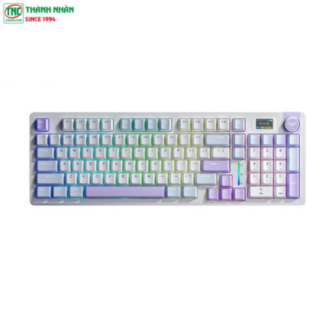 Bàn phím cơ không dây 3 mode AULA S98 Pro Xanh dương, Trắng, Tím  Caramel Latte switch