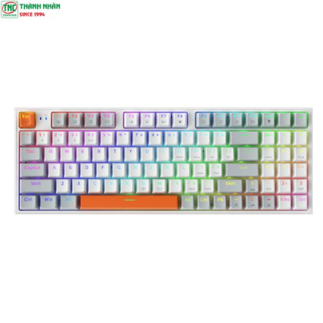 Bàn phím Gaming cơ có dây Machenike K500-B94 Xám Trắng Brown Switch