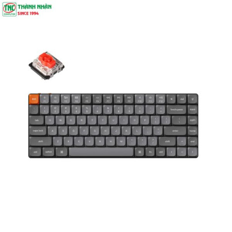 Bàn phím cơ Keychron K3M-A1 K3 Max Gateron White Backlight Red Switch Black