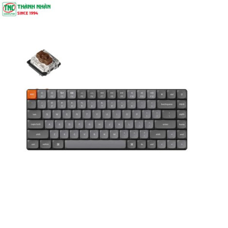 Bàn phím cơ không dây Keychron K3M-A3 K3 Max Gateron White Backlight Brown Switch Black