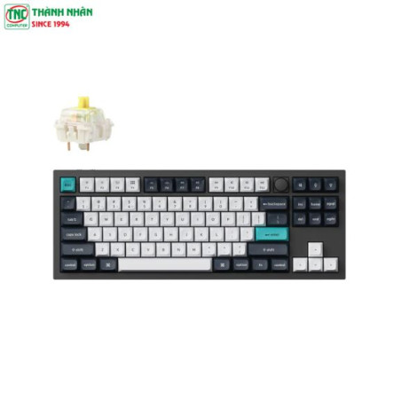 Bàn phím cơ Gaming không dây Keychron Q3M-M4 Q3 Max Swappable RGB Backlight Banana Switch Knob Version Carbon Black