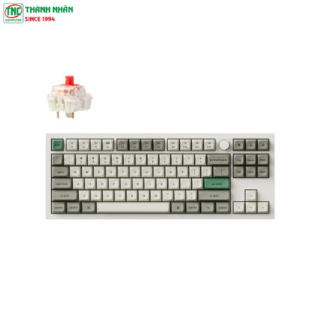 Bàn phím cơ Gaming không dây Keychron Q3M-M4 Q3 Max Swappable RGB Backlight Banana Switch Knob Version Shell White