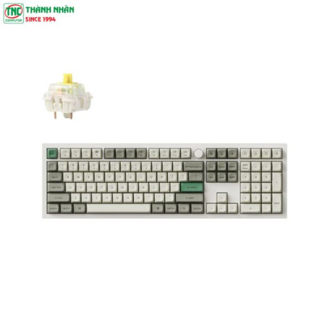 Bàn phím Gaming không dây Keychron Q6M-P4 Q6 Max Swappable RGB Backlight Banana Switch Knob Version Shell White