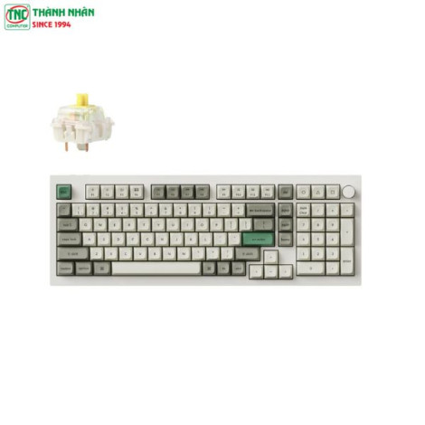 Bàn phím Gaming không dây Keychron Q5M-P4 Q5 Max Swappable RGB Backlight Banana Switch Knob Version Shell White