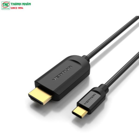 Cáp chuyển đổi Vention Type-C to HDMI CGU 4K dài 1.5m màu Đen CGU-BG