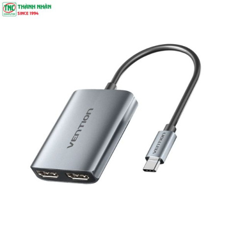 Cáp chuyển đổi USB-C to 2 cổng HDMI dài 15cm Vention ACZ-HB