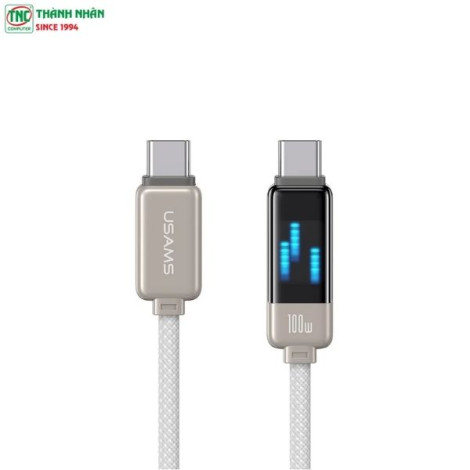 Cáp sạc nhanh USAMS Type-C To Type-C dài 1.2m 100W SJ744USB02