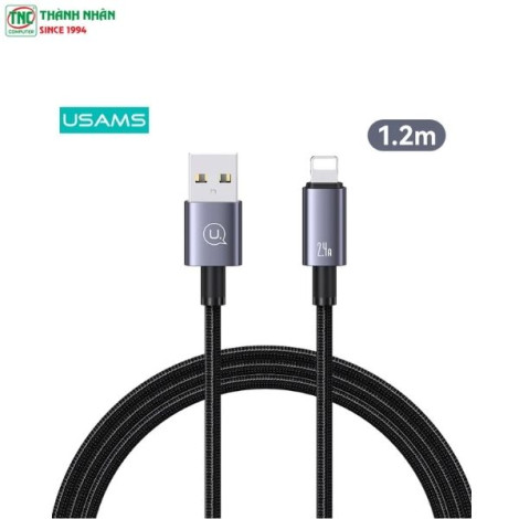 Cáp sạc nhanh USAMS USB to Lightning 2.4A dài 1.2m SJ667USB01