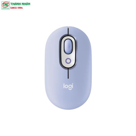 Chuột không dây Logitech Pop Mouse with EMOJI màu Tím (910-007403)