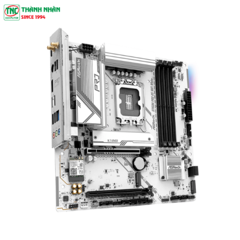 Mainboard ASRock B760M Pro RS Wifi White (4 x DDR5/ 256 GB/ LGA 1700/ 2.4/5 GHz)