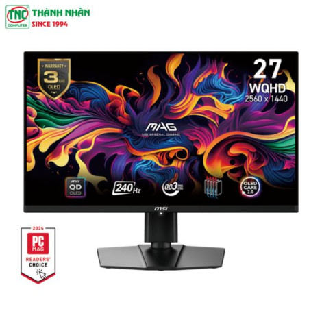 Màn hình LCD MSI MAG 271QPX QD-OLED E2 (26.5 inch/ 2560 x 1440/ 250 cd/m2/ 0.03ms/ 240Hz)