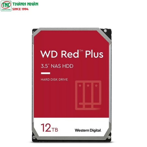 Ổ cứng gắn trong HDD 12TB Western Digital Red Plus 7200RPM WD120EFBX