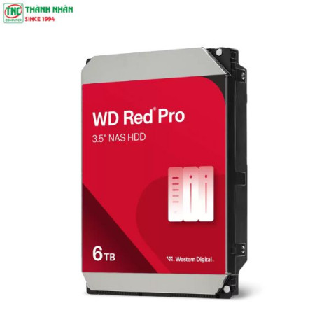 Ổ cứng HDD gắn trong Western Digital Red Pro NAS 6TB WD6005FFBX