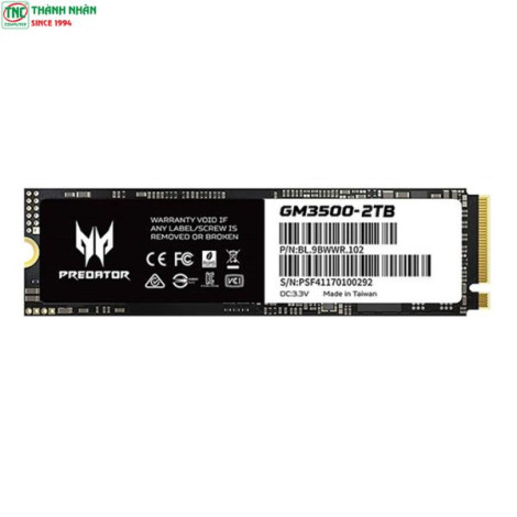 Ổ cứng SSD gắn trong ACER GM3500 2TB PCIe Gen 3x4 NVMe 1.3