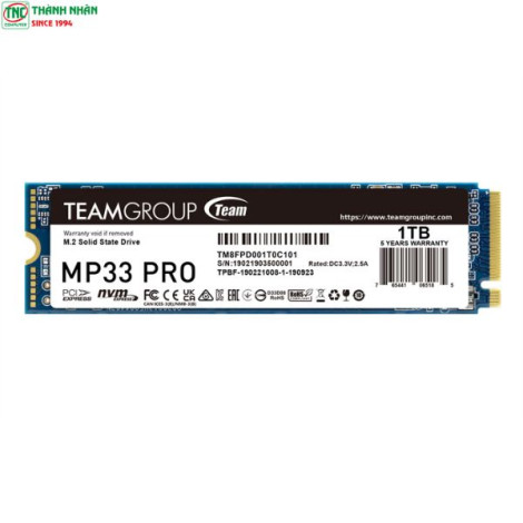 Ổ cứng SSD gắn trong Teamgroup MP33 PRO 1TB M.2 PCIe Gen3x4