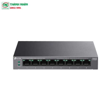 Switch PoE+ TP-Link LS108GP (8 port/ 10/100/1000 Mbps)