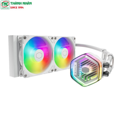 Tản nhiệt nước 2 Fan CoolerMaster MasterLiquid 240 Atmos ARGB White