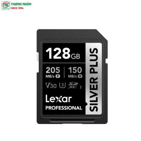 Thẻ nhớ SDXC 128GB Lexar Professional Silver Plus UHS-I LSDSIPL128G- BNNNG