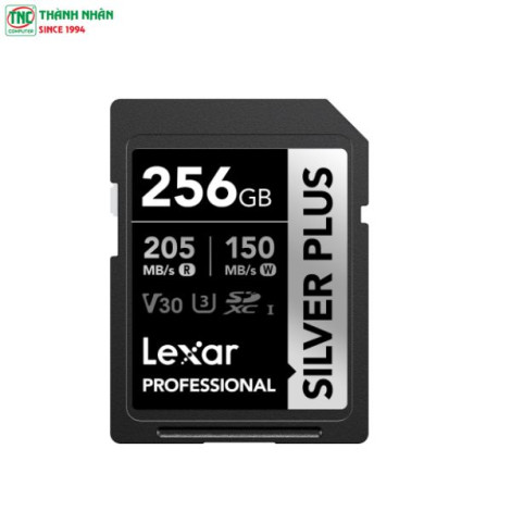 Thẻ nhớ SDXC 256GB Lexar Professional Silver Plus UHS-I LSDSIPL256G-BNNNG