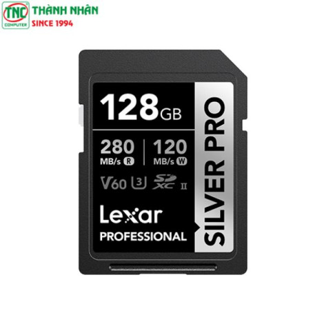 Thẻ nhớ SDXC Lexar Professional 800X Silver PRO UHS-II Card 128GB LSDSIPR128G-BNNNG