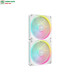 Bộ 2 Fan Case Corsair iCUE LINK LX140 RGB 140mm PWM Fans Starter Kit White CO-9051032-WW