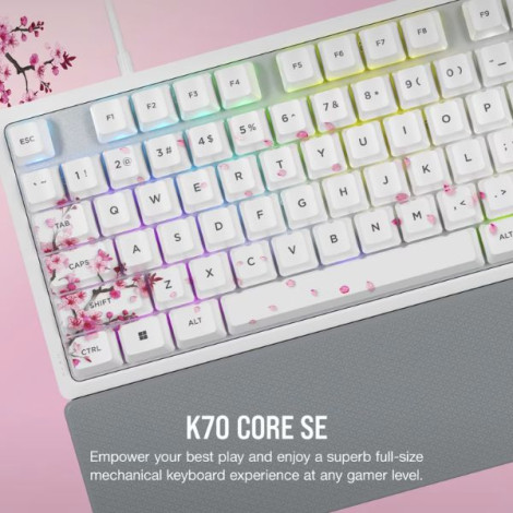 Bàn phím Gaming có dây Corsair K70 Core SE-CSR RED-WHT SE-PLM RGB CH-9109C1E-NA