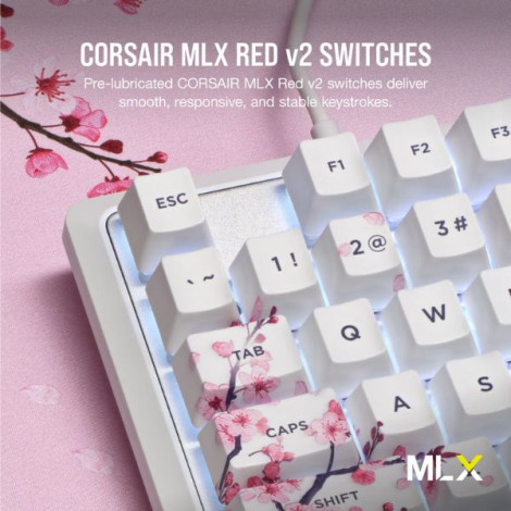 Bàn phím Gaming có dây Corsair K70 Core SE-CSR RED-WHT SE-PLM RGB CH-9109C1E-NA