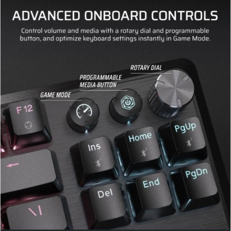 Bàn phím Gaming không dây Corsair K70 Core TKL WL-MLX RGB CH-914901E-NA