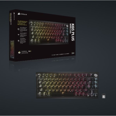 Bàn phím Gaming không dây Corsair K65 PLUS Tactile CH-91D441F-NA