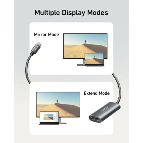 Cáp chuyển đổi USB-C to DisplayPort Anker 8K60Hz A8318HA1