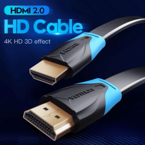 Cáp HDMI 2.0 Flat VENTION dài 1.5m 4K@60Hz VAA-B02-L150